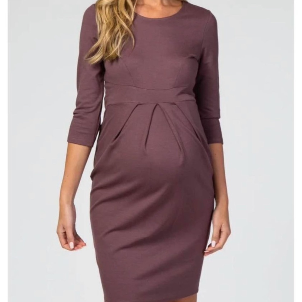 Pink blush maternity dress